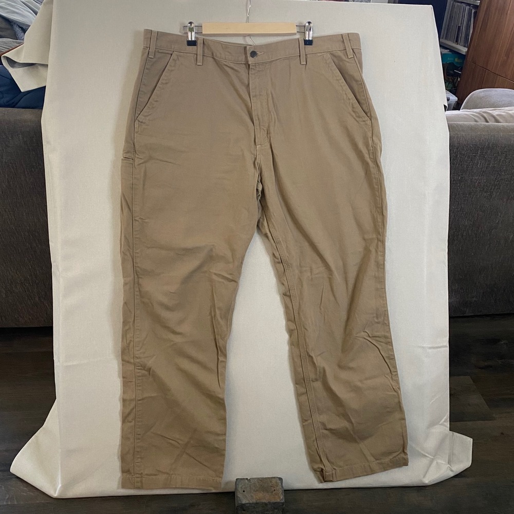 Carhartt B299 GKH‎ Mens Relaxed Fit Canvas Work Pants Khaki 42x32